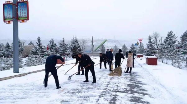 文明创建我先行——米兰(中国)组织员工开展积雪清扫活动(图2)