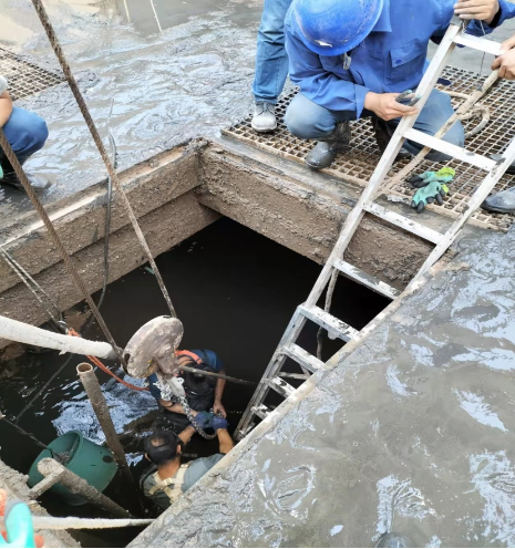 米兰(中国)城东污水处理公司加强设备检修维护确保汛期平稳运行(图2)